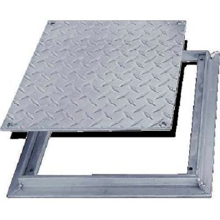 ACUDOR Acudor 18x18 Aluminum Diamond Plate Floor Door - No Hinge FD80601818